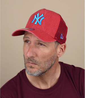 trucker NY rojo azul Trucker Washed NY scarlet cardinal